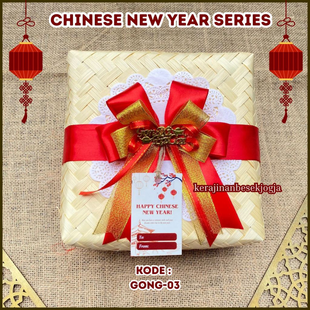 SERIES IMLEK | BESEK BLICING PITA FREE KARTU UCAPAN | hampers makanan besek makanan besek kotak bese