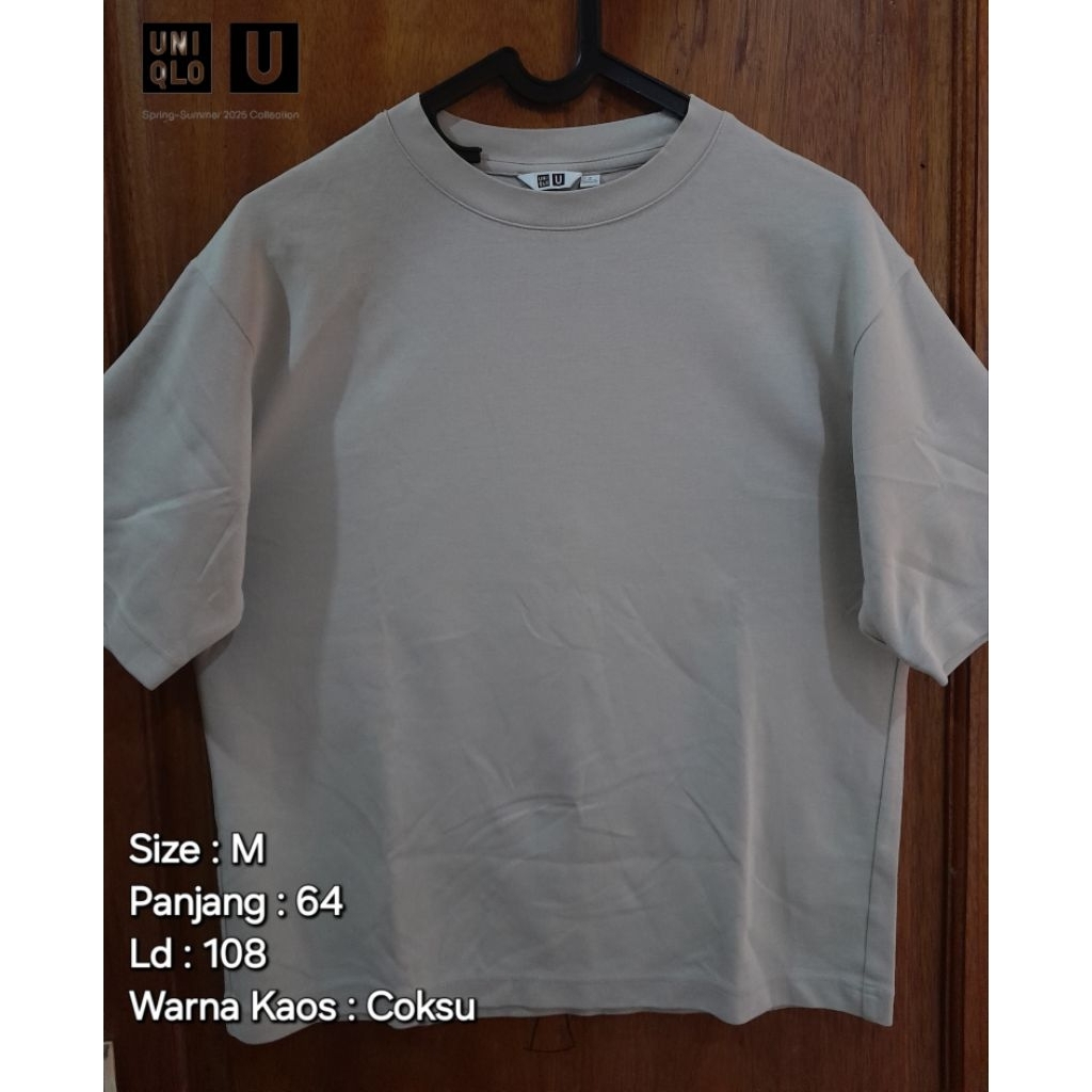 Kaos Tshirt Uniqlo U AIRism Coksu  [NET]    preloved/second/vintage