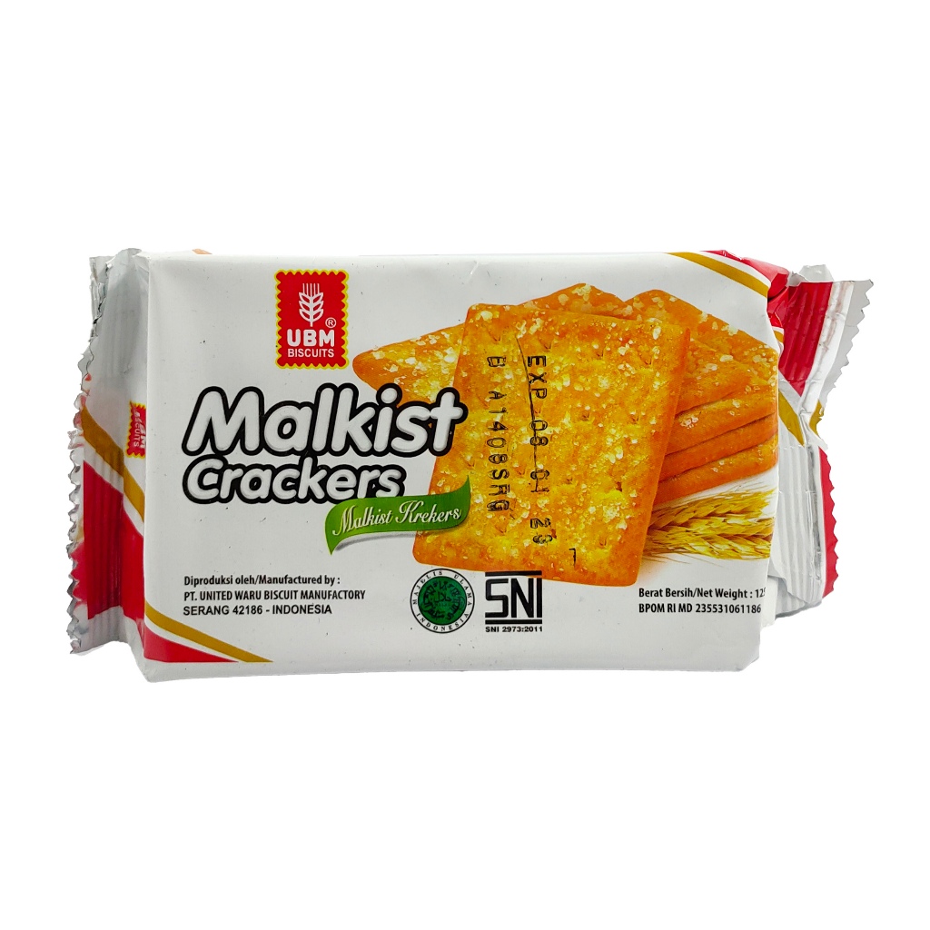 BISKUIT MALKIST CRACKERS UBM 125 GRAM KREKERS KRAKER