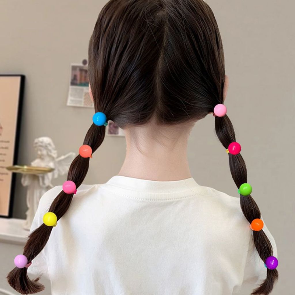ikat rambut anak perempuan lucu unik bola permen candy korean lucu pastel ball fashion aksesoris