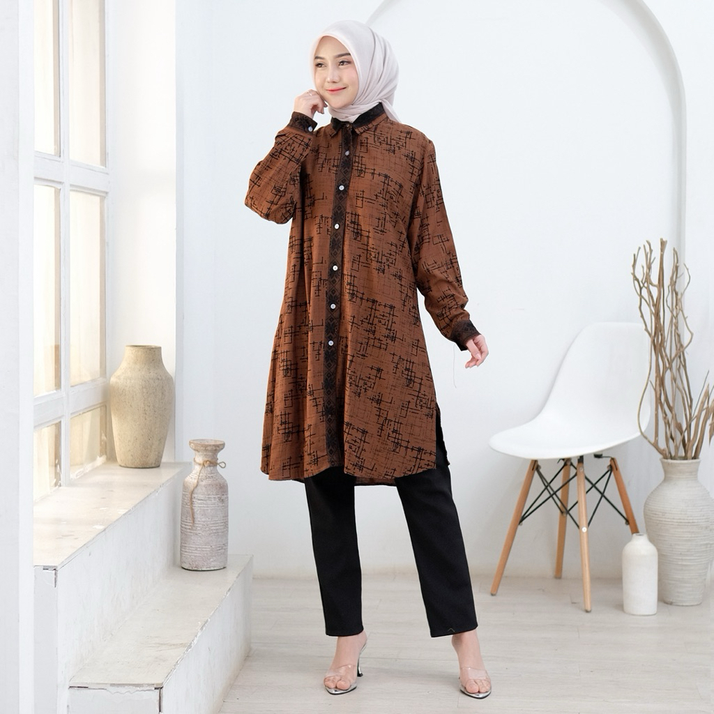 SRIRAMA TUNIK ATASAN TUNIK LD 110, 120, 130 Big size atasan kekinian wanita