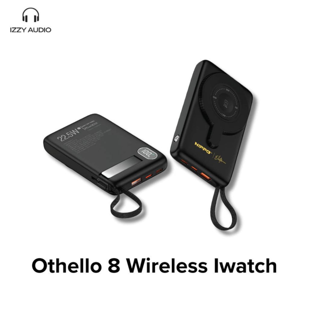 Hippo Elite PowerBank Othello 8 PD 22.5W 10000mAh MagSafe 15W iWatch SmartWatch Charging
