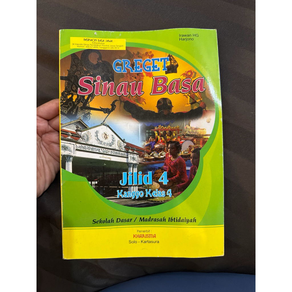 Buku pelajaran bahasa jawa kelas 4 Greget Sinau Basa