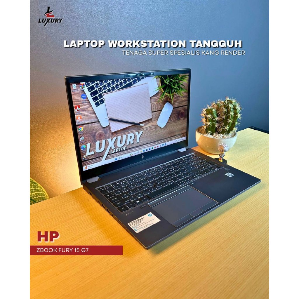 LAPTOP HP ZBOOK FURY 15 G7 CORE I7 RAM 16GB DDR4 NVIDIA QUADRO T1000 4GB SSD 256GB BACKLIGHT SECOND