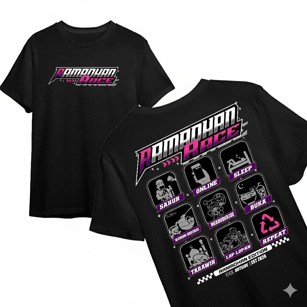 COD Kaos Ramadhan Race 1447 Hijriyah Kaos Viral Ramadhan Race | Kaos Ramadhan Race Indonesia Terbaru