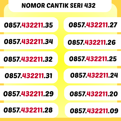 NOMOR CANTIK INDOSAT SERI 432