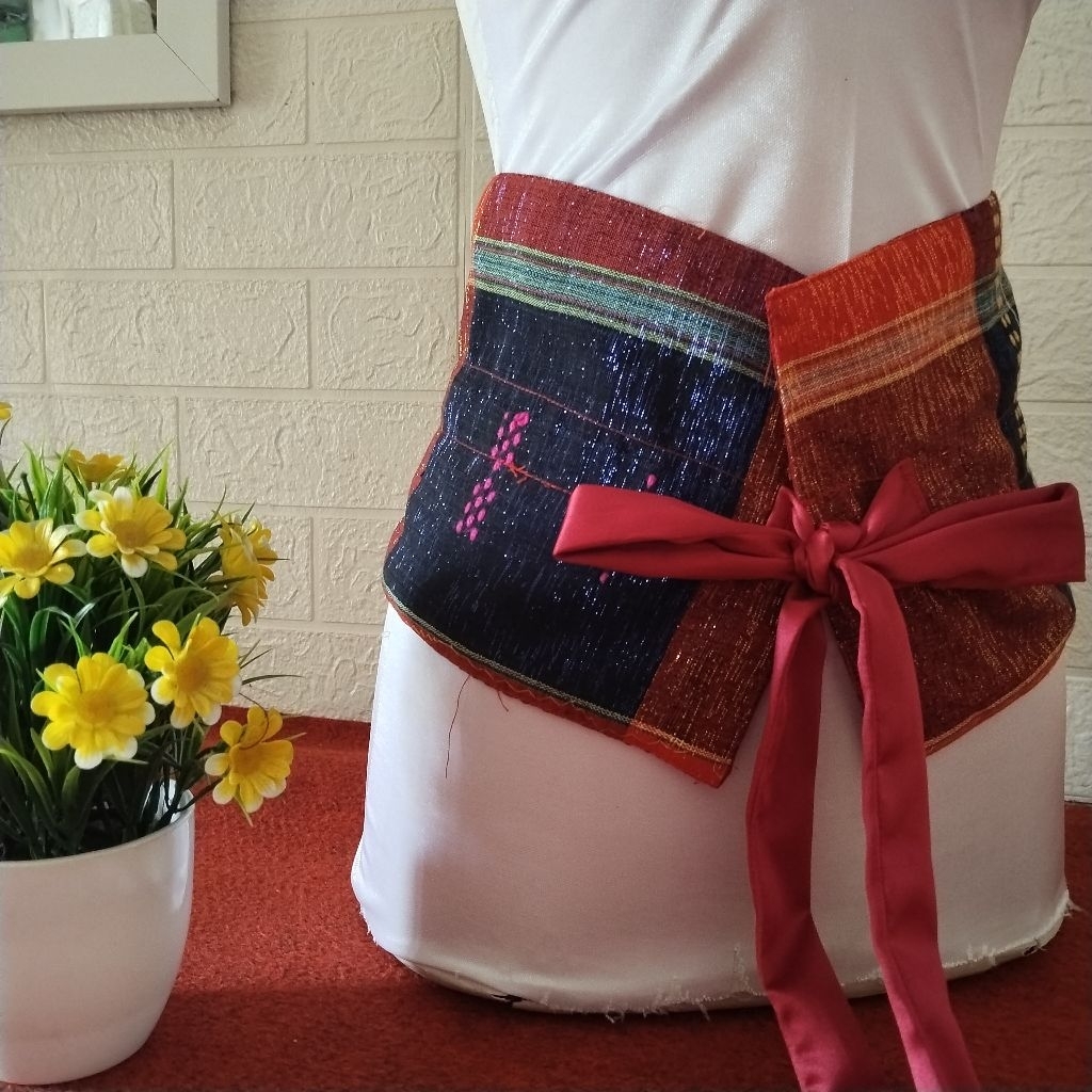 belt etnik batak, tali pinggang ulos batak, obi ulos, ikat pinggang ulos batak