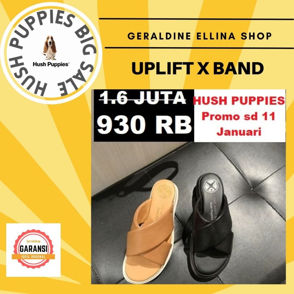 Sepatu Sandal Hush Puppies wedges wanita original SALE seri UPLIFT X BAND
