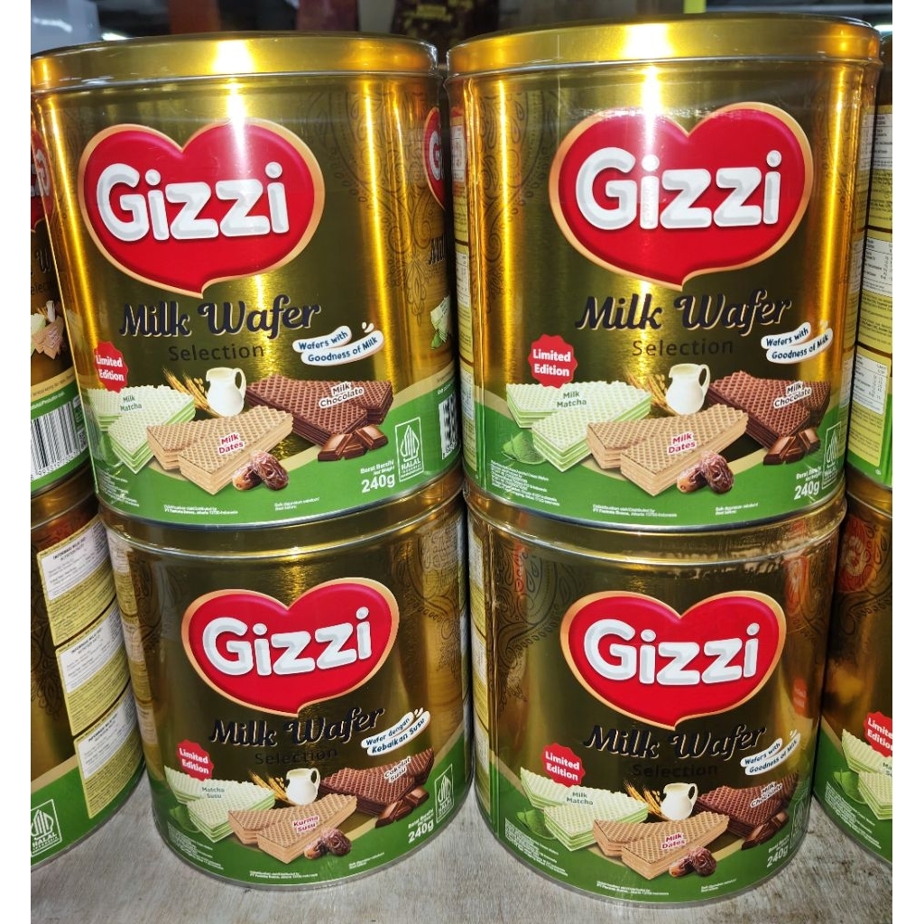 Wafer gizzi variant coklat,keju,matcha 240gr