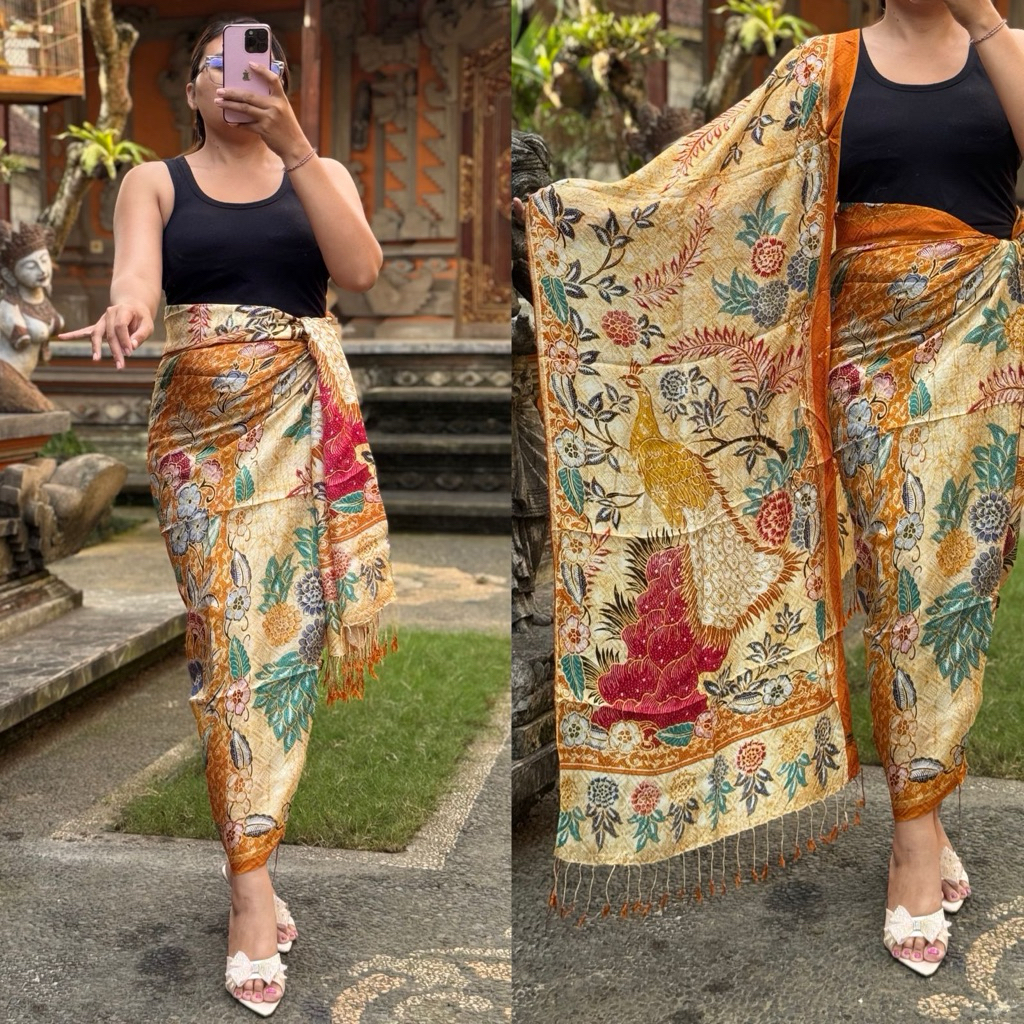 KAMEN SEMI SUTRA  ATBM SET SELENDANG BESAR