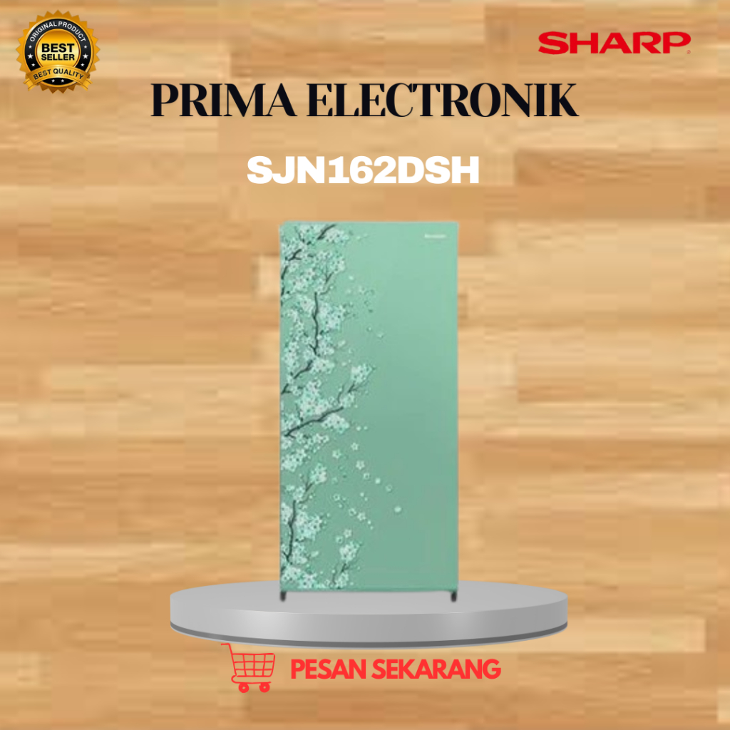 SHARP KULKAS 1 PINTU SJN162DSH 128L/SJN-162DSH/SJN 162DSH/SHARP KULKAS LOW WATT ORIGINAL BERGARANSI