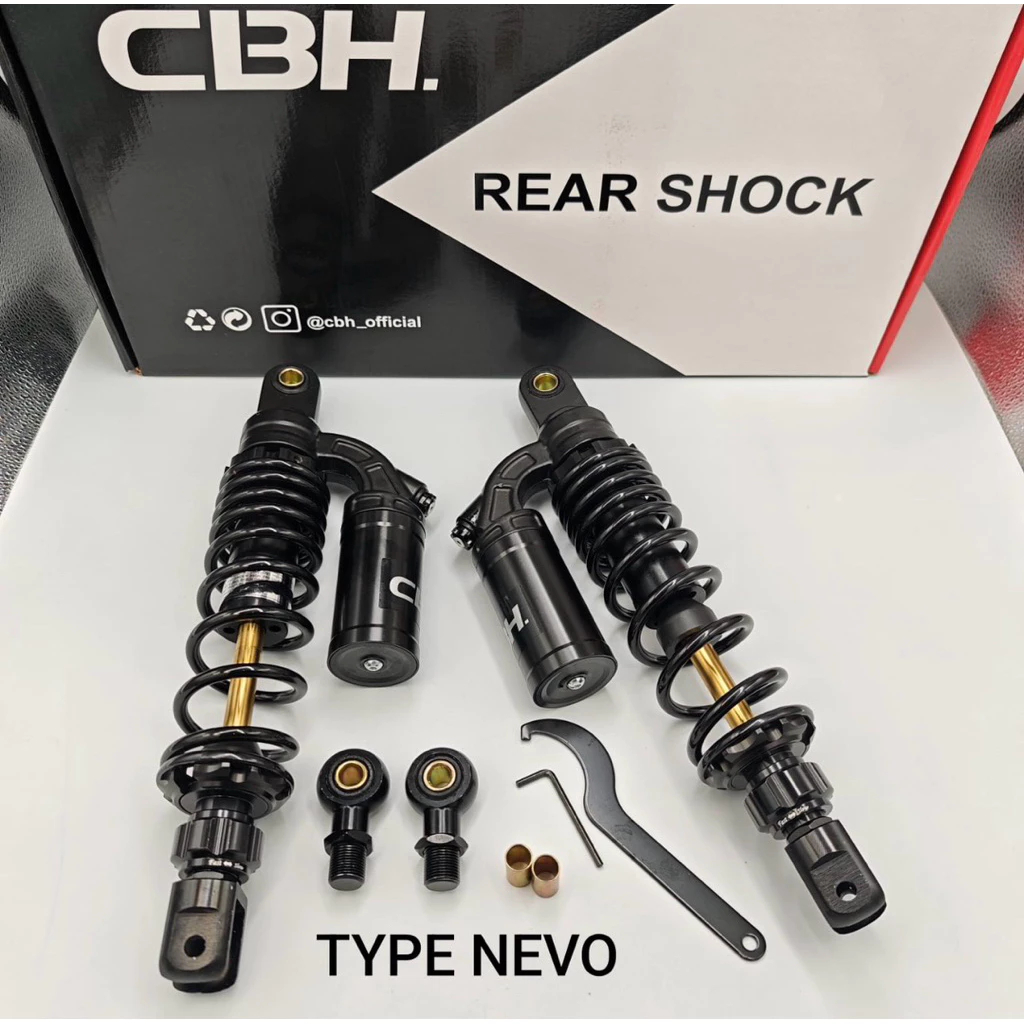 Shockbreaker CBH Nevo Shock Belakang Double Shock 280mm 320mm 340mm Nmax Aerox Pcx Mega Pro Mx king 