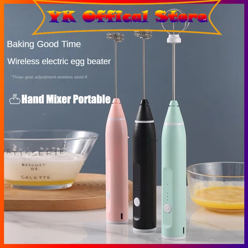Hand Mixer Elektrik Portable Pembuih Susu Pengocok Telur Mini  Alat Kocok Telur Electric Handheld Bl