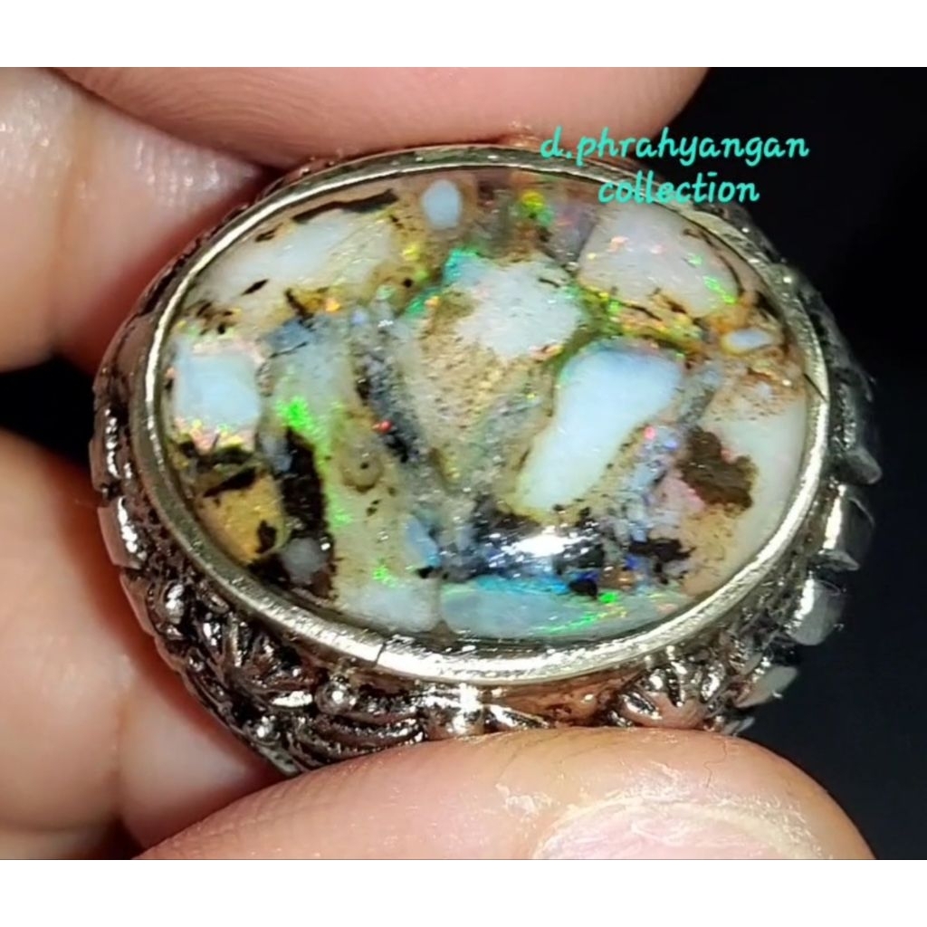 cincin black opal kalimaya toktok asli Banten