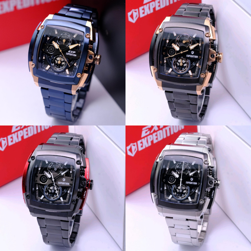 Jam Tangan Pria Expedition EXP3008 EXP 3008 E3008 E 3008 Original Garansi Resmi 1 Tahun