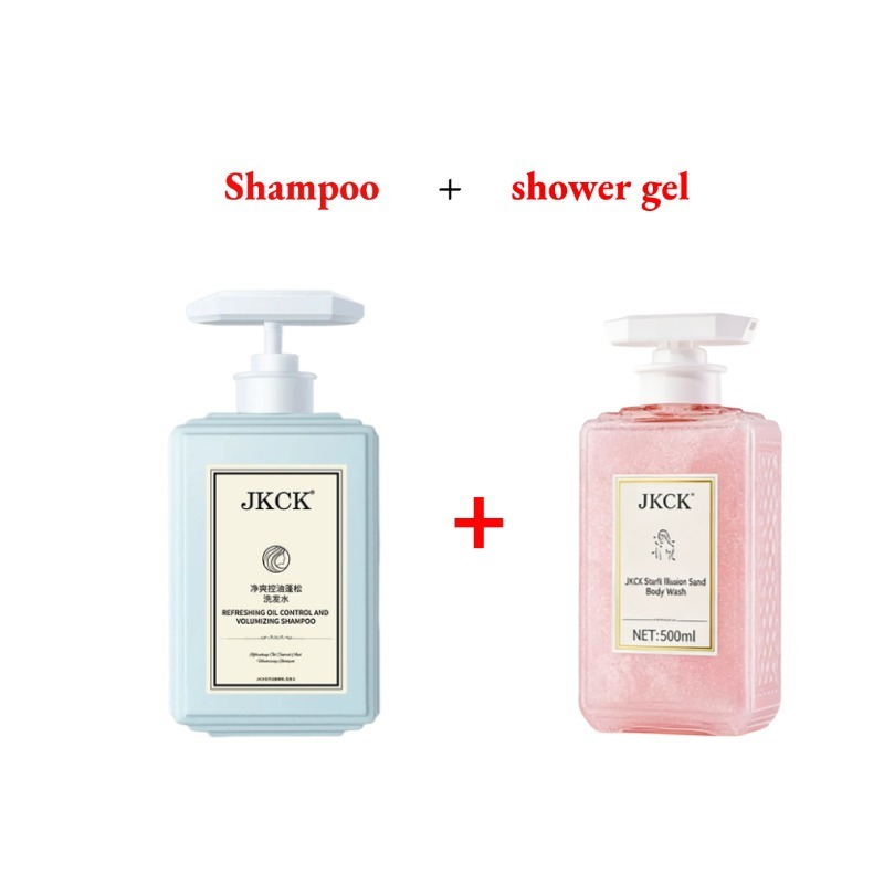 JKCK Shampoo Body Shower Gel Kit Pembersihan Tinggalkan Sponge Busa Tepat Kebersihan Tinggi