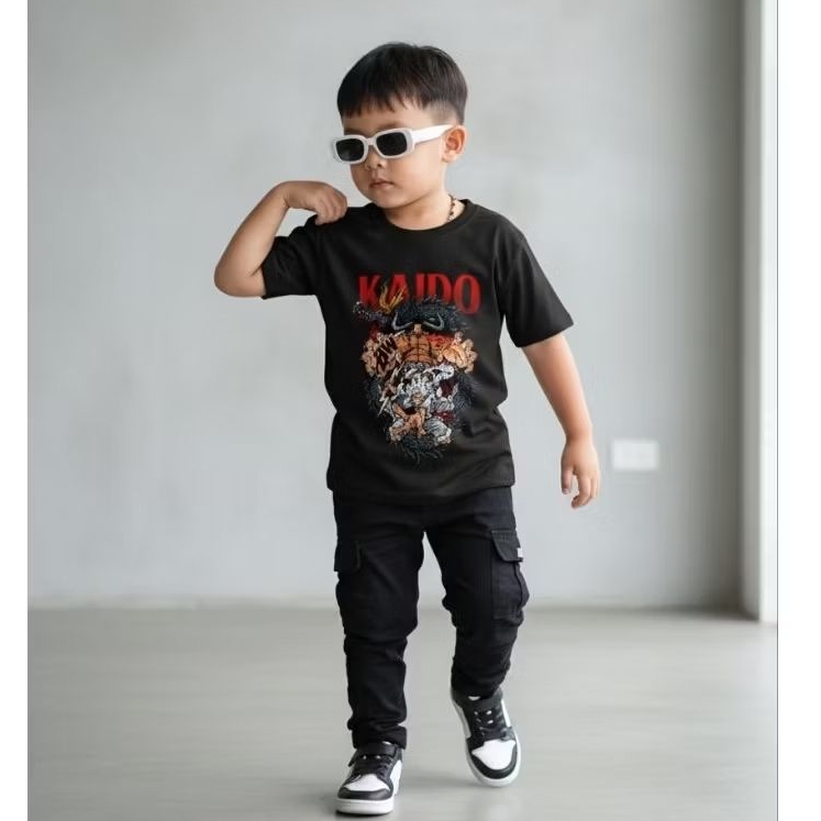 BW KIDS KAOS ANAK SABLON FREE STIKER NAMA BAJU SABLON ANIME KAIDO