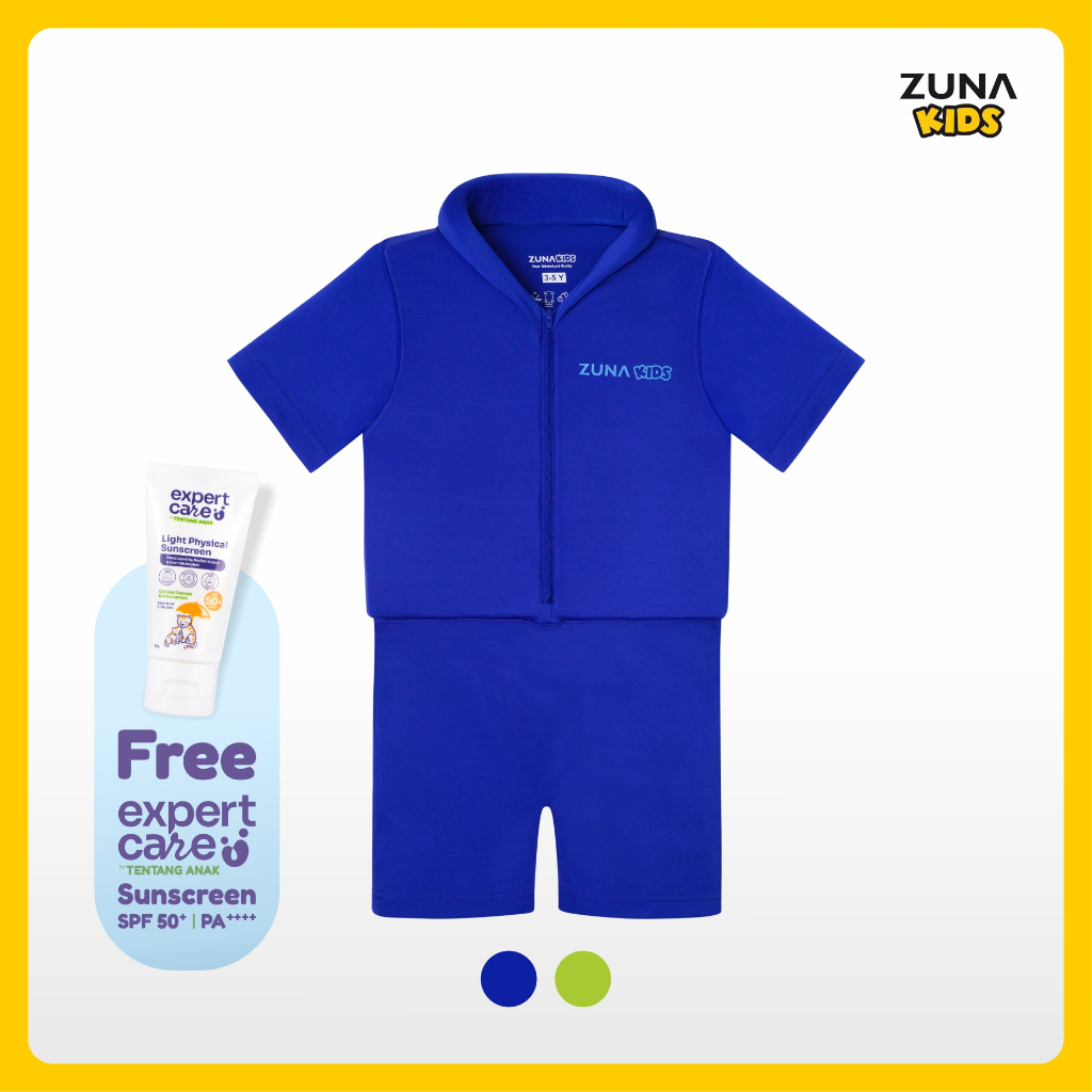 Zuna Kids Splash Floating / FREE SUNSCREEN SPF 50++ PA+++ / Baju Renang Pelampung Anak Usia 1 - 5 Ta