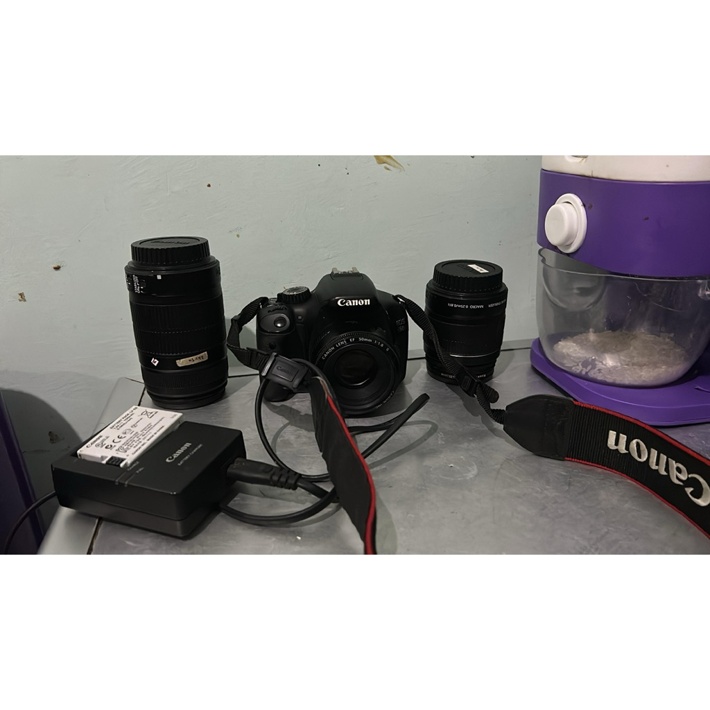 CANON 550D + LENSA KIT + FIX + TELE