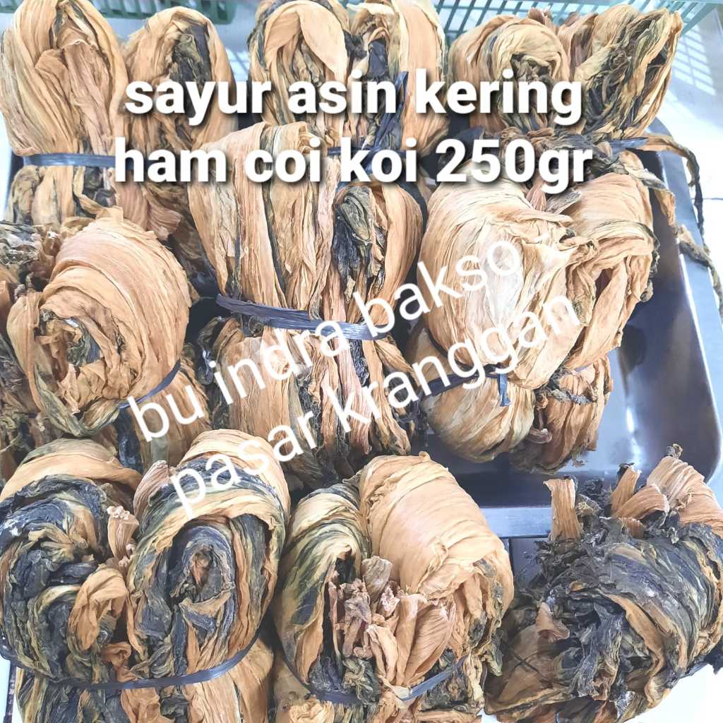 sayur asin kering 250 gr sawi ham choi koi coi kon moi untuk babi hong mangkok