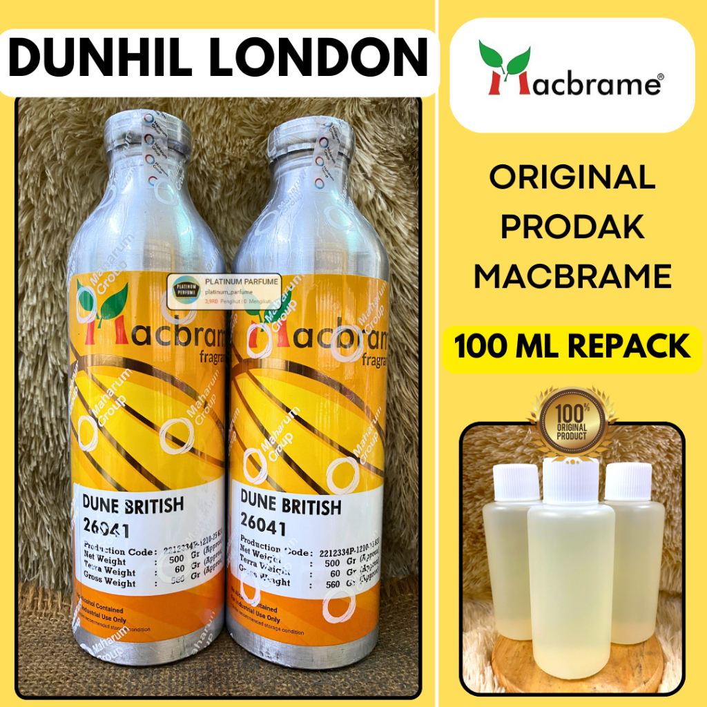 DUNHIL LONDON berkualitas 100 ML MURNI MACBRAME Dune British