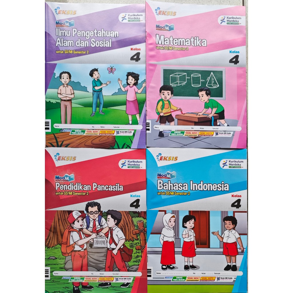 LKS EKSIS KELAS 4 SD SEMESTER 2 PENDIDIKAN PANCASILA .B INDONESIA. MATEMATIKA, IPAS, SENI RUPA THN 2