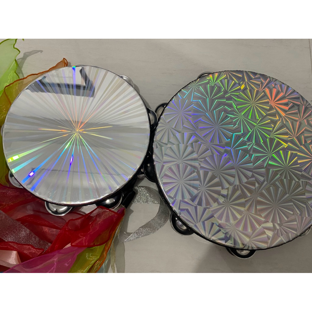 2 Pcs tamborine besar dan kecil remo preloved