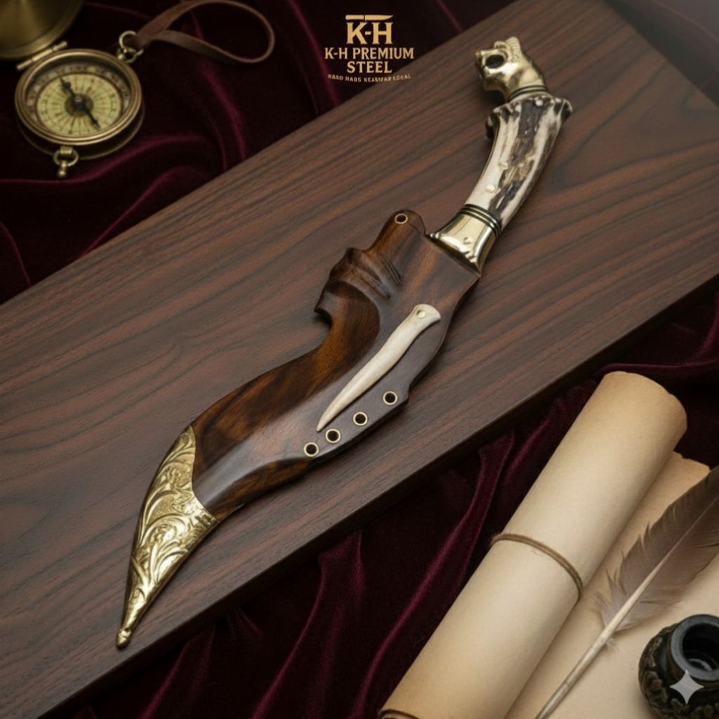 Handcrafted Benda Seni Tradisional - Ukiran Tanduk Rusa Eksklusif - Karya Pengrajin Lokal