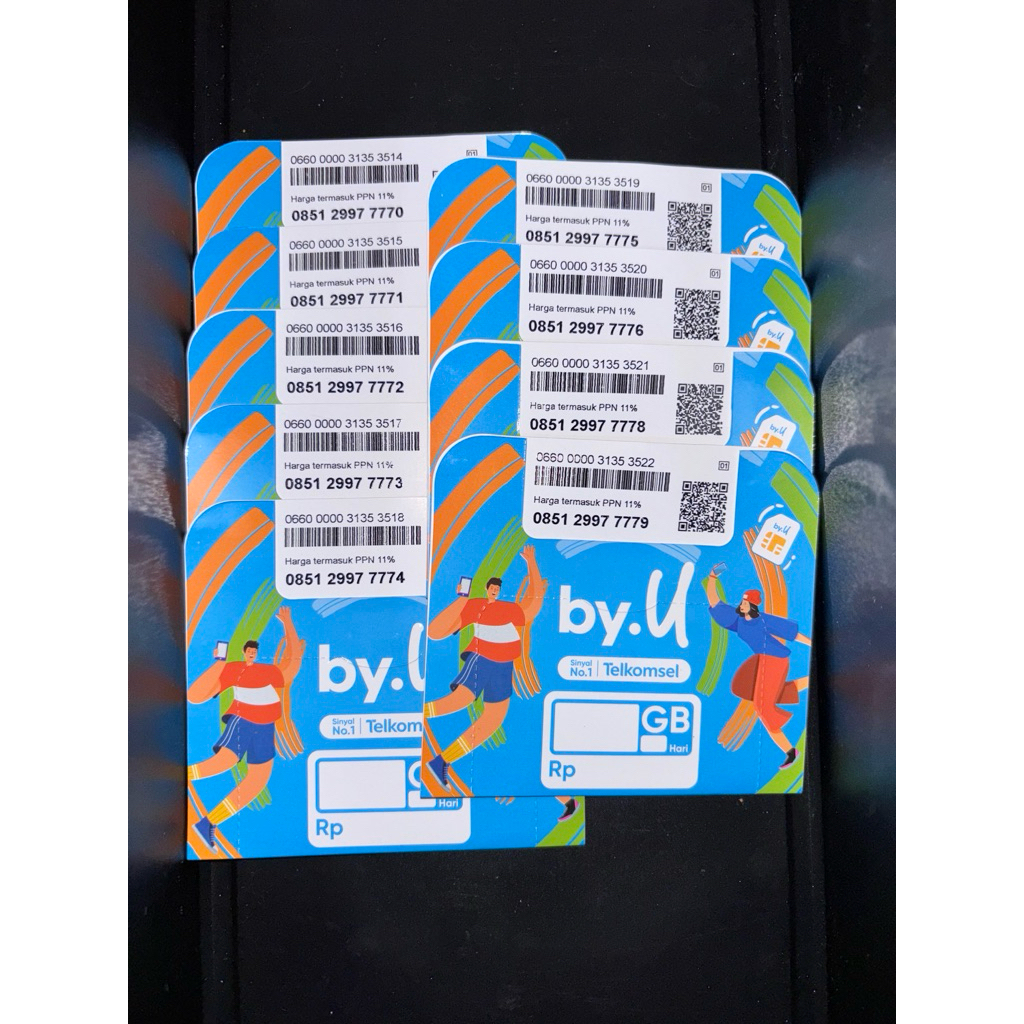 Nomor Cantik 7777x Kwartet 7 Telkomsel By.U