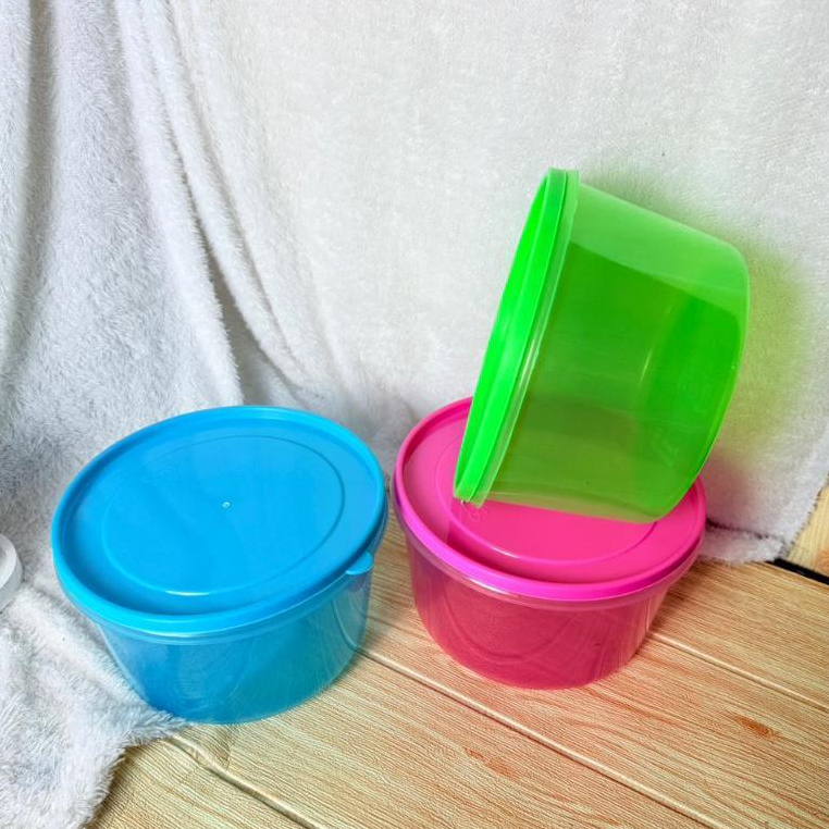 TOPLES SEALWARE 3 LITER PENDEK - TOPLES BULAT WARNA TRANSPARAN - TOPLES SNACK PLASTIK TEBAL