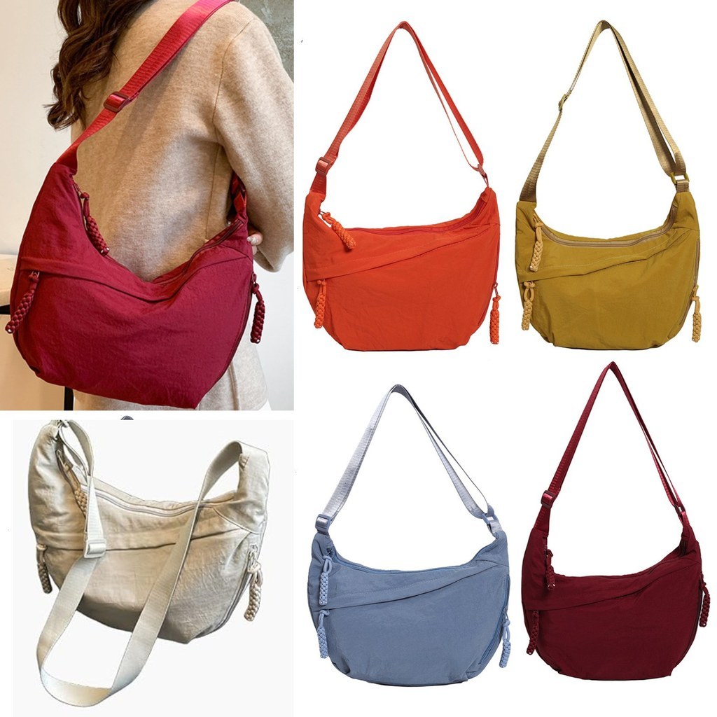 Tas Korea Ala Uniqlo Bag Crossbody Bag Slingbag Kekinian Tas Selempang Nylon Slingbag Unq HalfMoon B