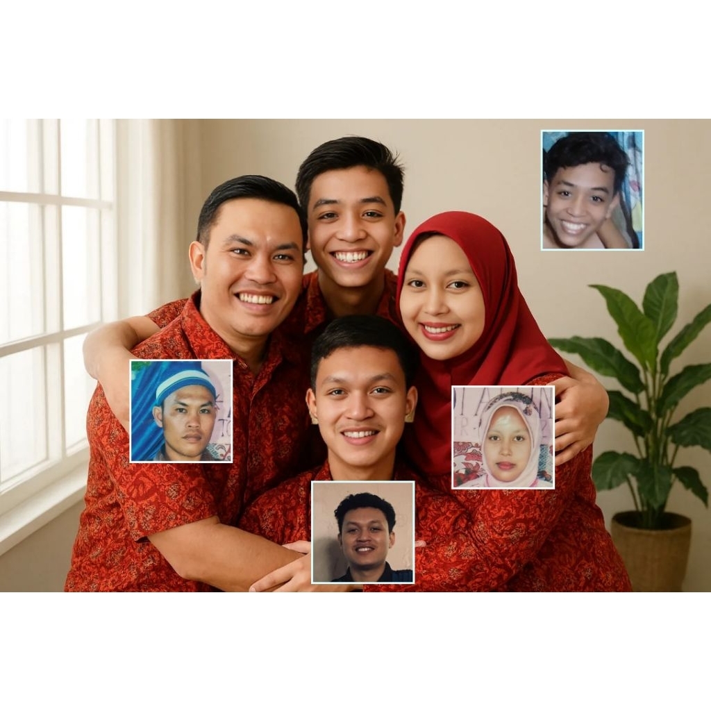 Jasa edit foto keluarga