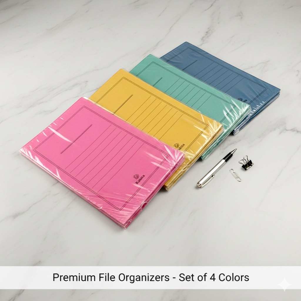 (1 Pak - Isi 50pcs) STOP MAP KERTAS WARNA WARNI / Map Kerja | (Stop Map) - HARGA PER PAK MURAH