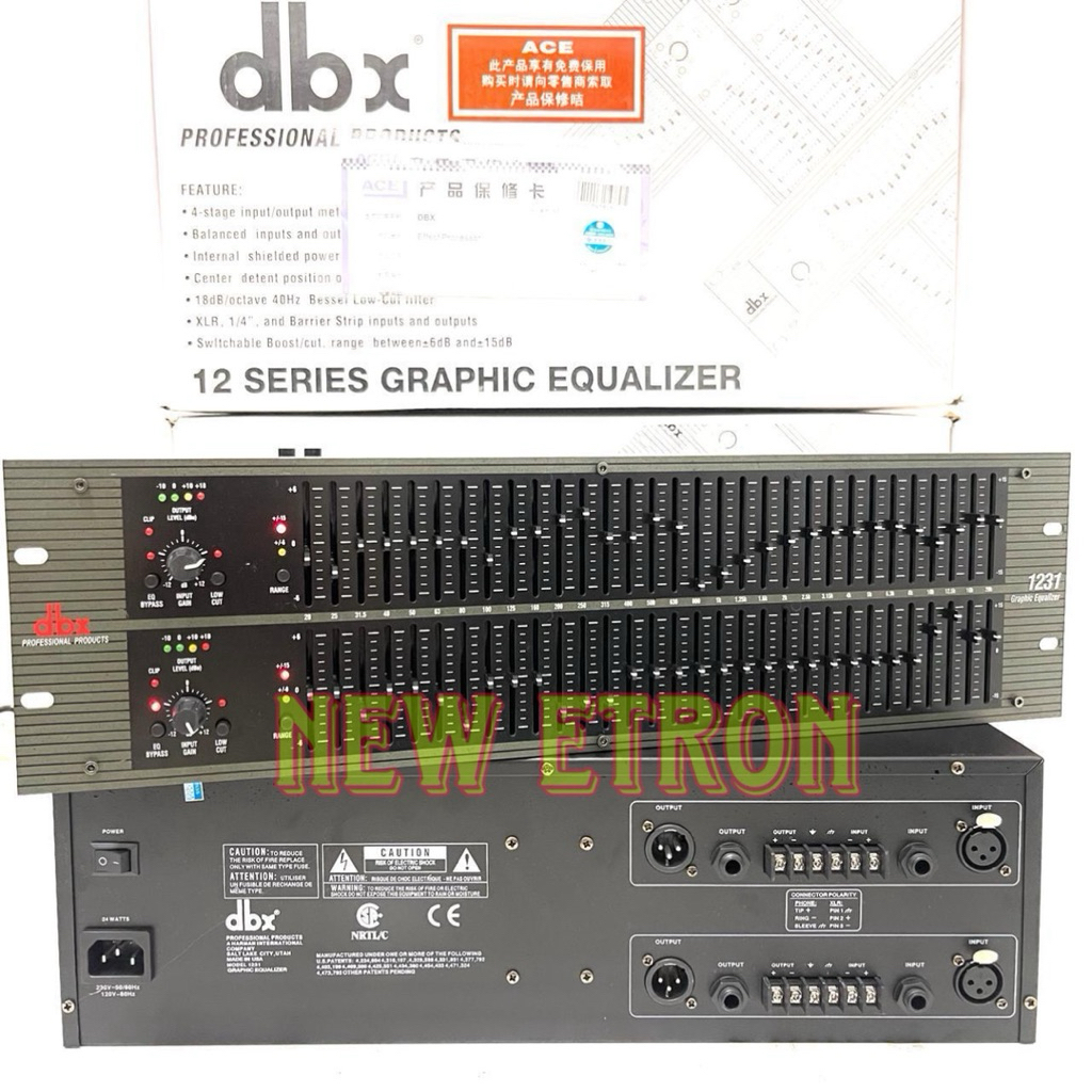 Equaliser DBX 1231 ( 2 X 31 Channel ) Grade A dbx1231 Dbx 1231 Equaliser Bagus Murah ( Bisa COD )