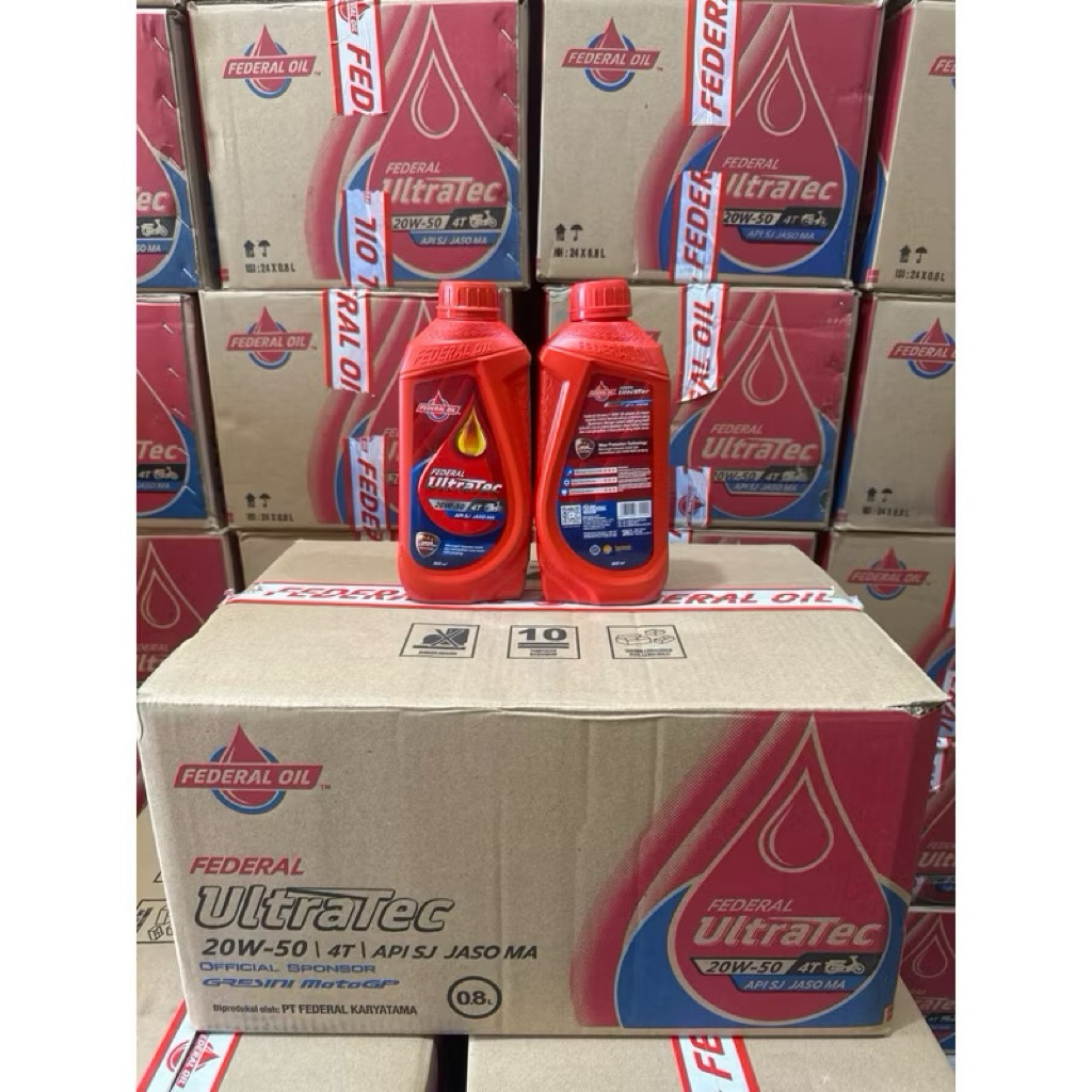 OLI FEDERAL ULTRATEC 0,8L 1 DUS ISI 24 BOTOL FEDERAL ULTRATEC 800 ML 20W-50 1 DUS ISI 24 BOTOL