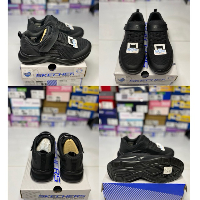 SEPATU SEKOLAH ANAK SKECHERS KIDS SEPATU FULL HITAM