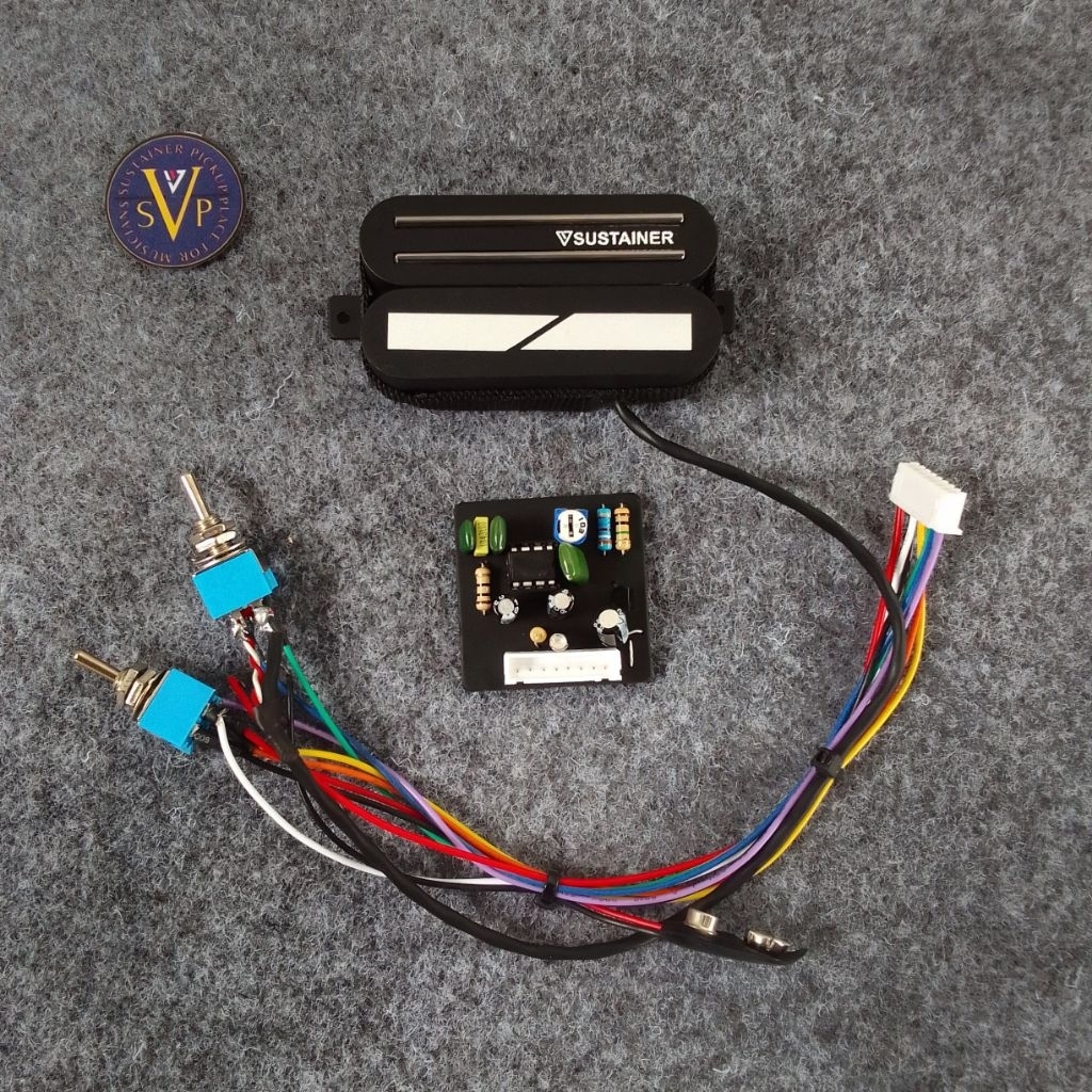 SUSTAINER DOUBLE DRIVER 3 MODE UNTUK GITAR IBANEZ, SECHTER, GIBSON, PICKUP GITAR VEYZ SUSTAINER