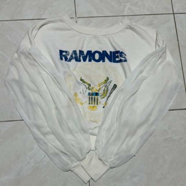 CN CROP TOP TANGAN BALON [PL]