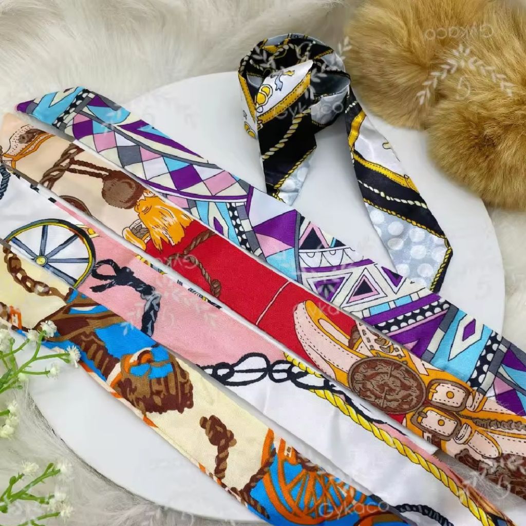 syal tas syal ikat rambut syal twilly syal satin scraf tas
