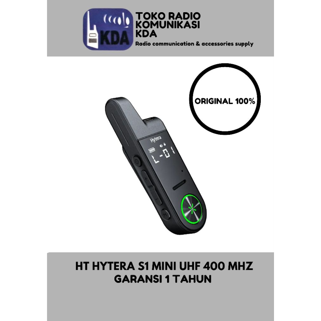 HYTERA S1 MINI ORIGINAL | HYT-S10 ORIGINAL | HT MINI | GARANSI 1 TAHUN |  BERAT 48 GRAM | HT HYTERA 