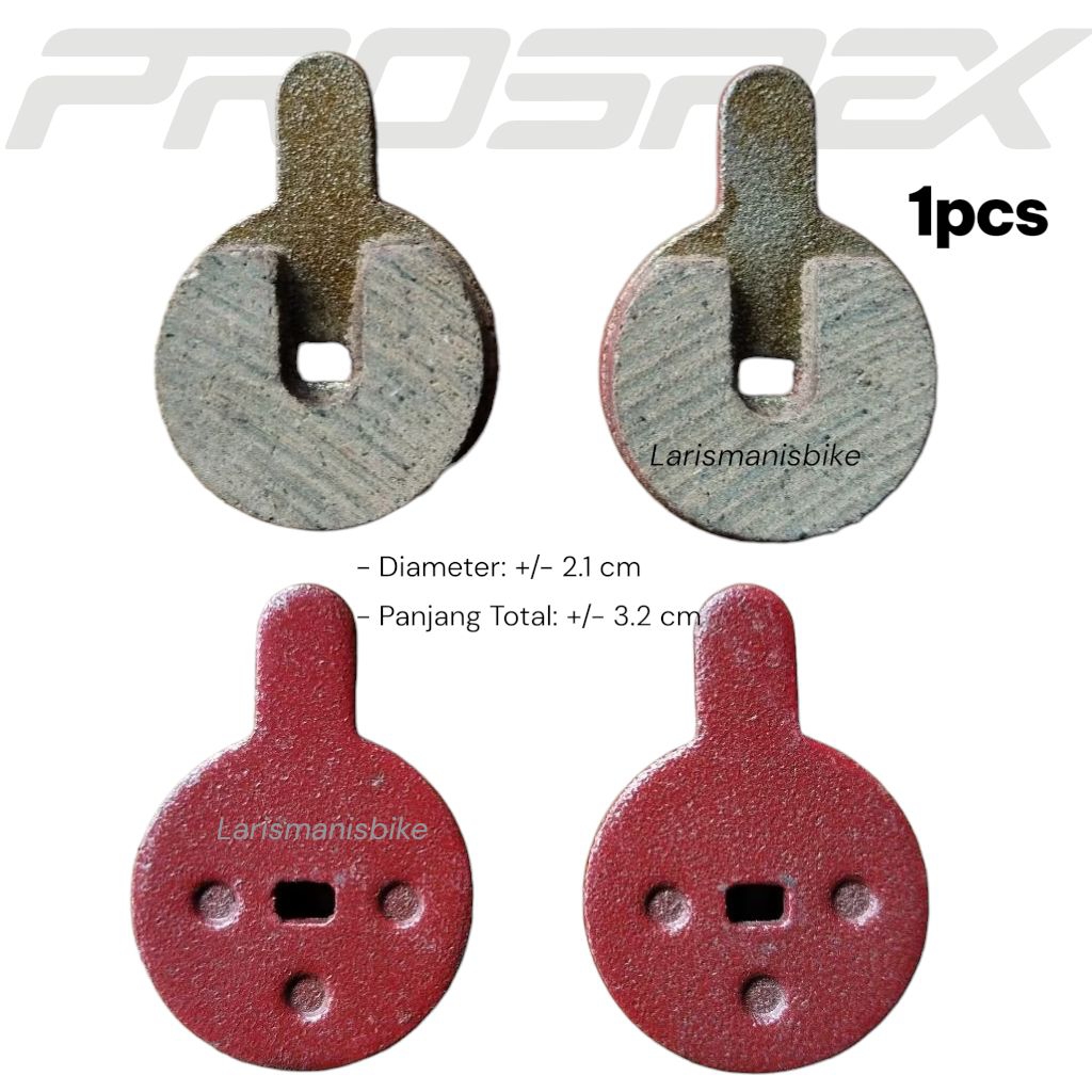 01pcs Kampas Rem Cakram Sepeda Brake Pad Model Bulat 1set Lipat MTB Roadbike DLL