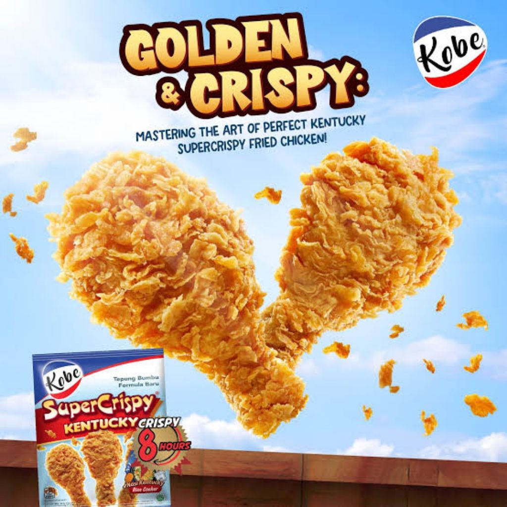 KOBE Tepung Ayam Goreng Crispy 850gr - Tepung Ayam Goreng Super Crispy, Tepung Ayam Goreng Ala Resto