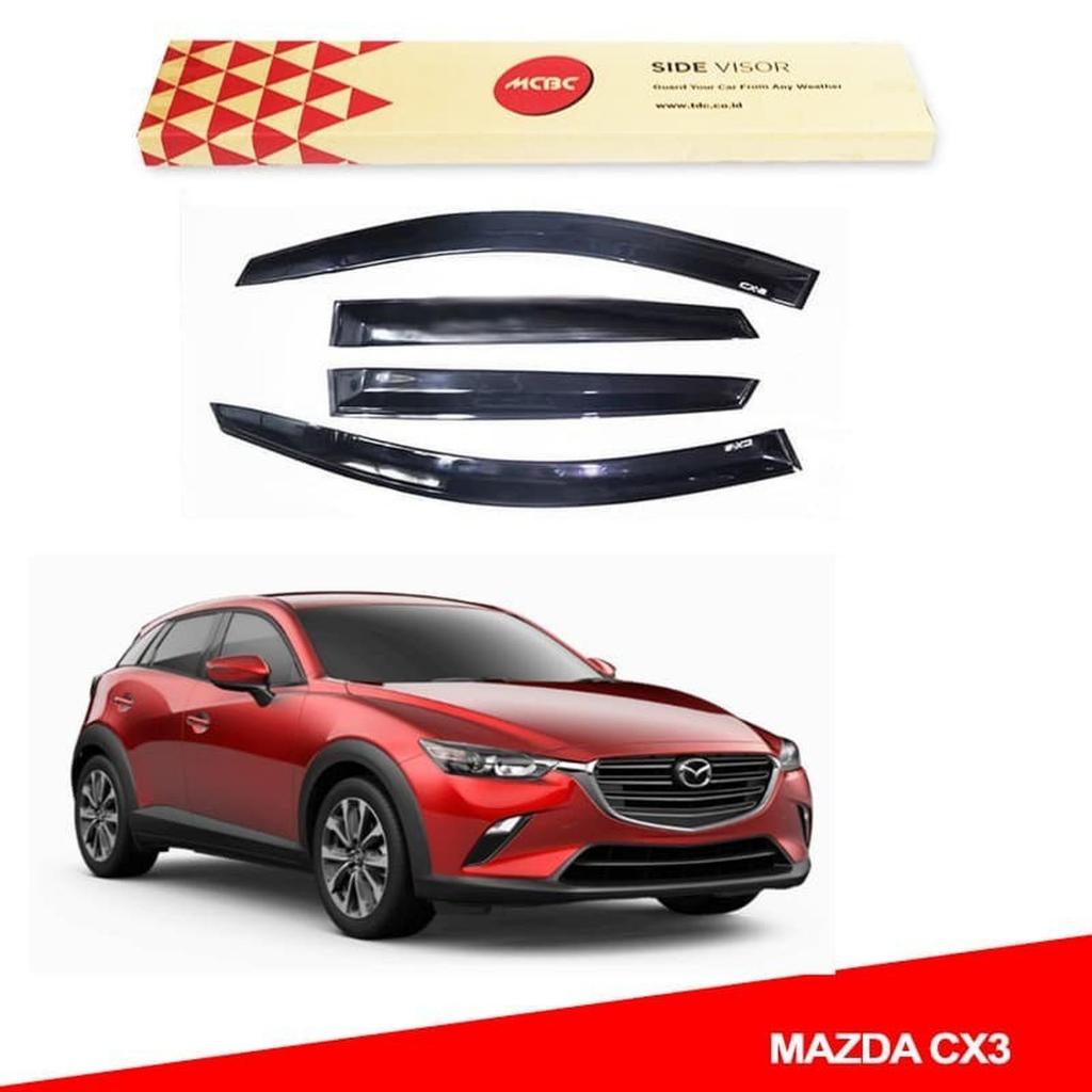 Talang Air Mobil Slim Mazda Biante 3 2 HB Sedan CX5 BT50 CX 5 CX5 CX30 Original MCBC Warna Diamod Bl