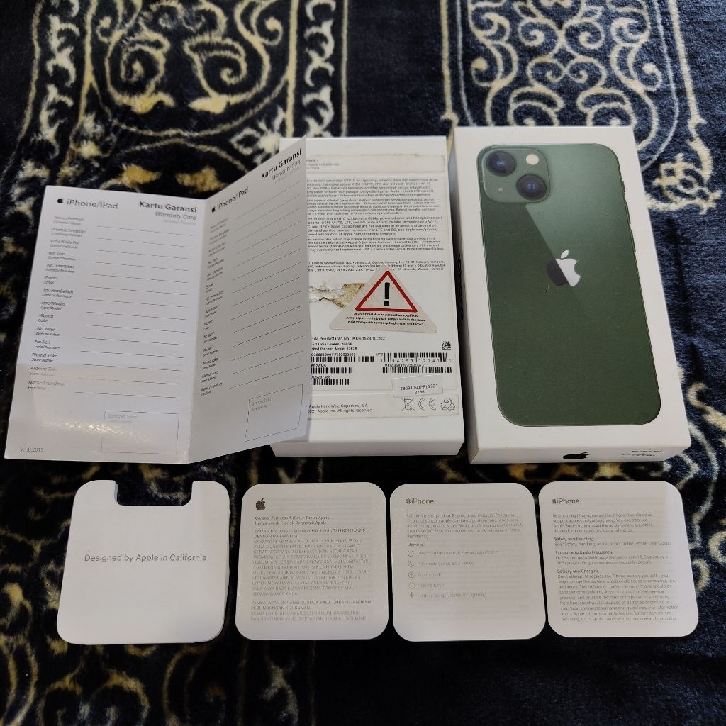 Dus Box iPhone 13 Mini 256GB Green iBox Original Copotan