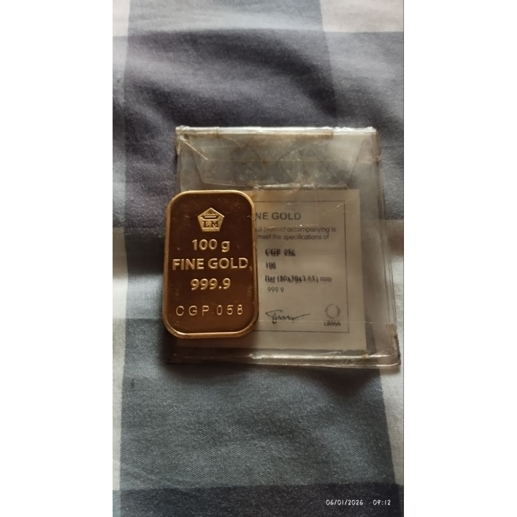 Emas ANTAM LOGAM MULIA 100gr