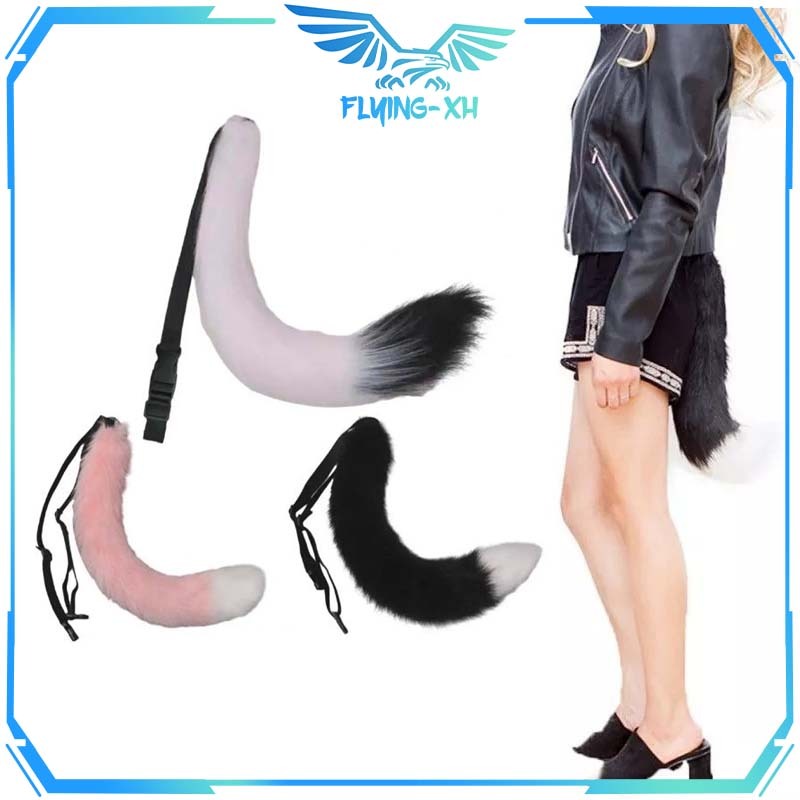 49cm Tail Fox Tail Cosplay Halloween Buntut Cosplay Ekor Rubah Cosplay Ekor Cosplay Fox Cosplay