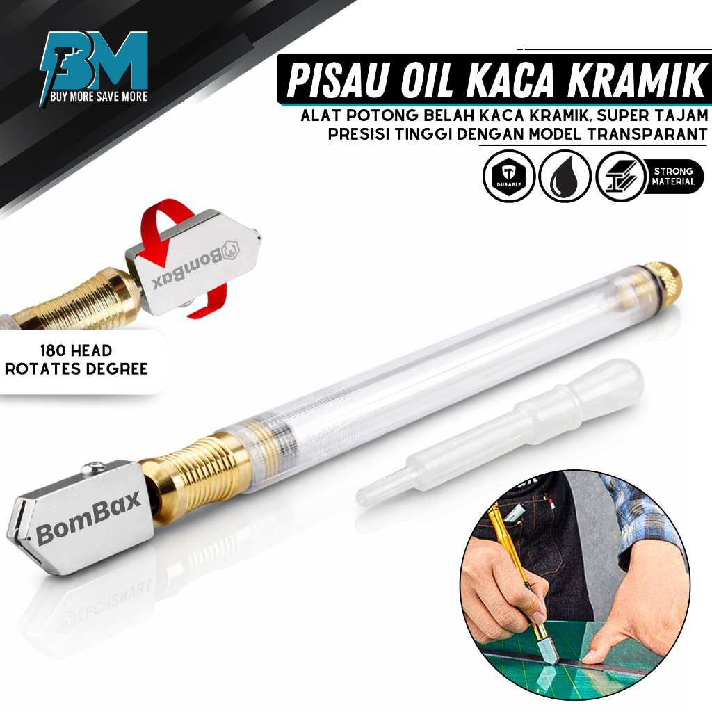 Alat Pemotong Kaca Manual Pisau Cutter Oil Pisau Potong Kaca Mata Potong Kaca