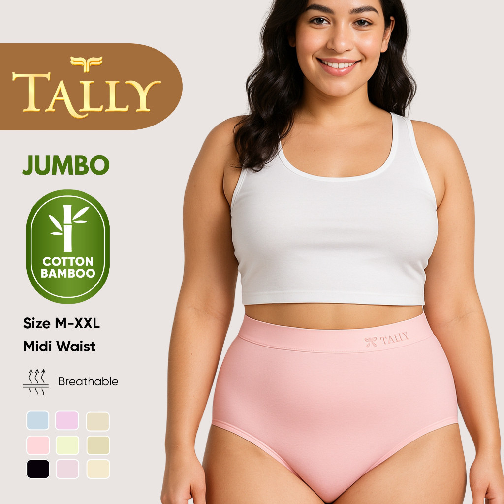 CD Tally 3088 Celana Dalam Wanita Bahan Katun Serat Bambu