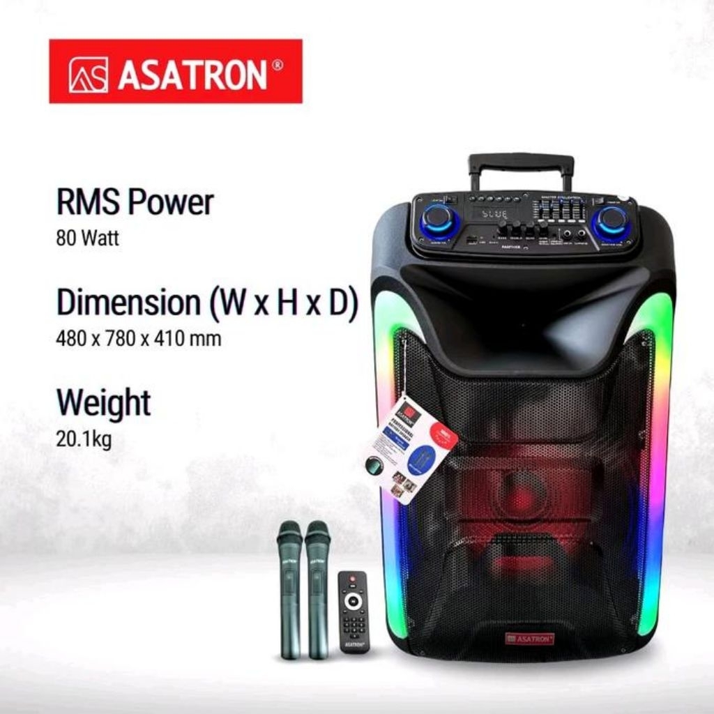 Asatron Panther Speaker 18 Inch Asatron Portable Speaker 18 inci Asatron Portable 18 inch Asatron Pa