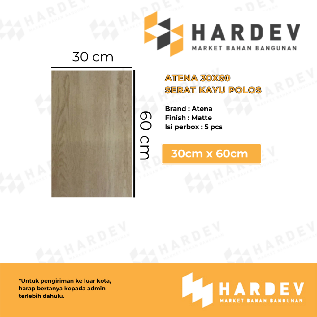 KERAMIK ATENA 30X60 Serat Kayu Polos